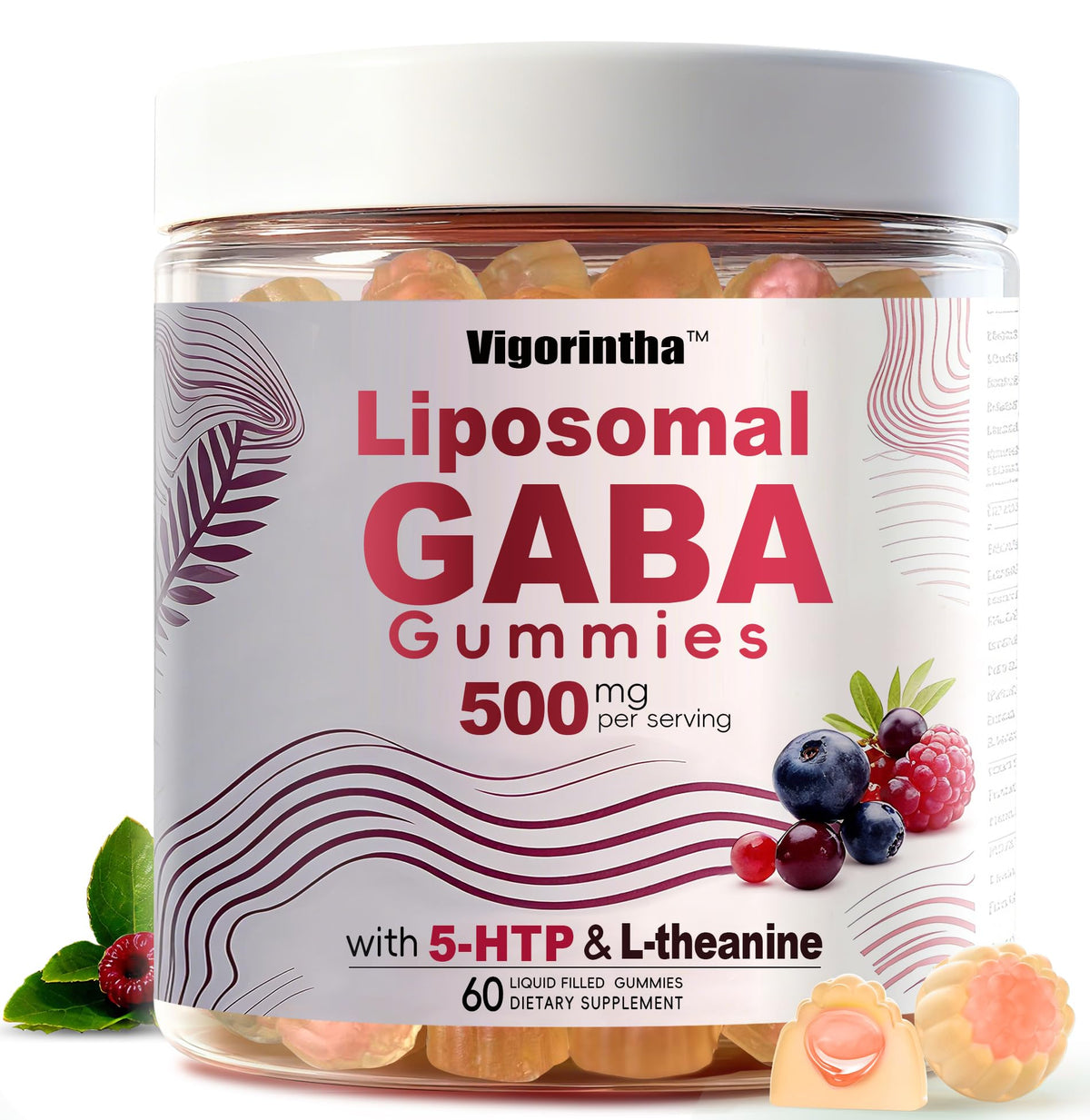 Vigorintha GABA Gummies 60 Count front view
