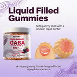 Vigorintha GABA Gummies open bottle showing gummies