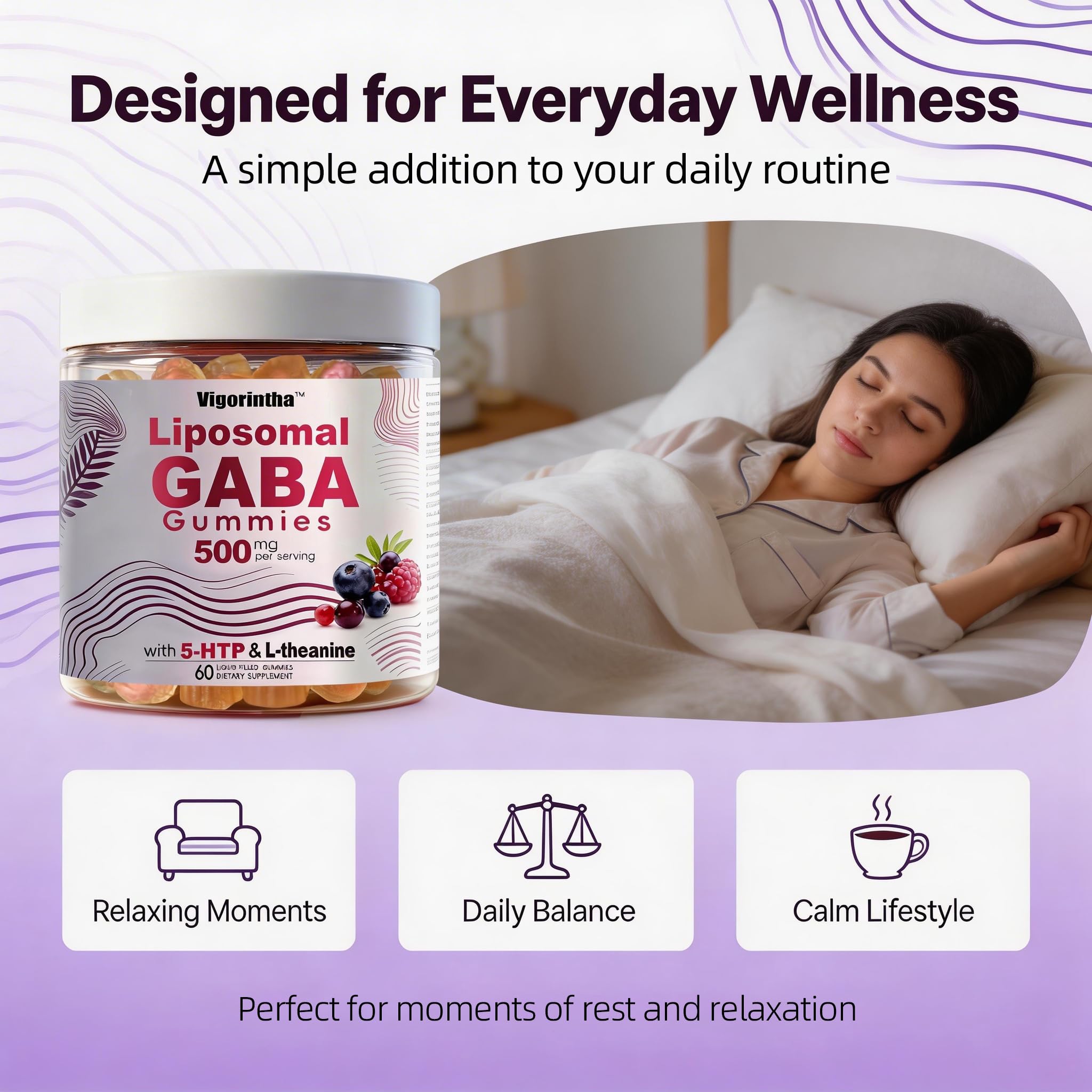 Vigorintha GABA Gummies packaging details