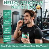 Vigorintha Men's Multivitamin Gummies displayed with fresh lemons