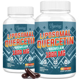 Vigorizar Quercetin 1600mg with Bromelain 200mg supplement front view