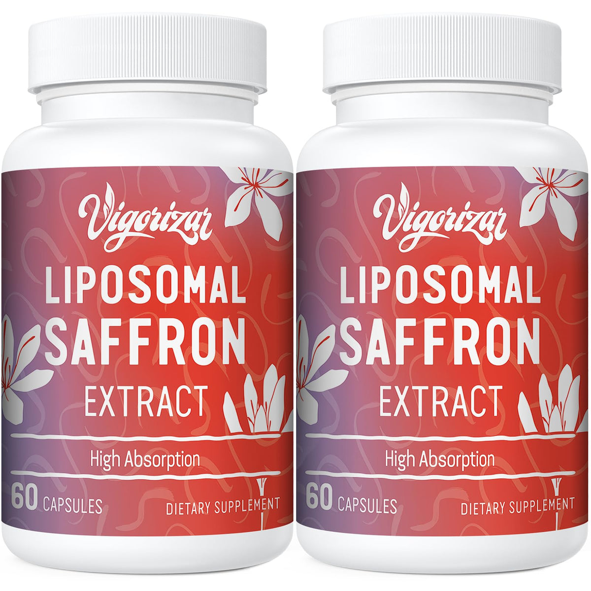 Vigorizar Saffron Extract Capsules 88.5 mg front view