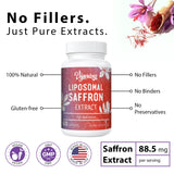 Vigorizar Saffron Extract Capsules 88.5 mg with measuring spoon