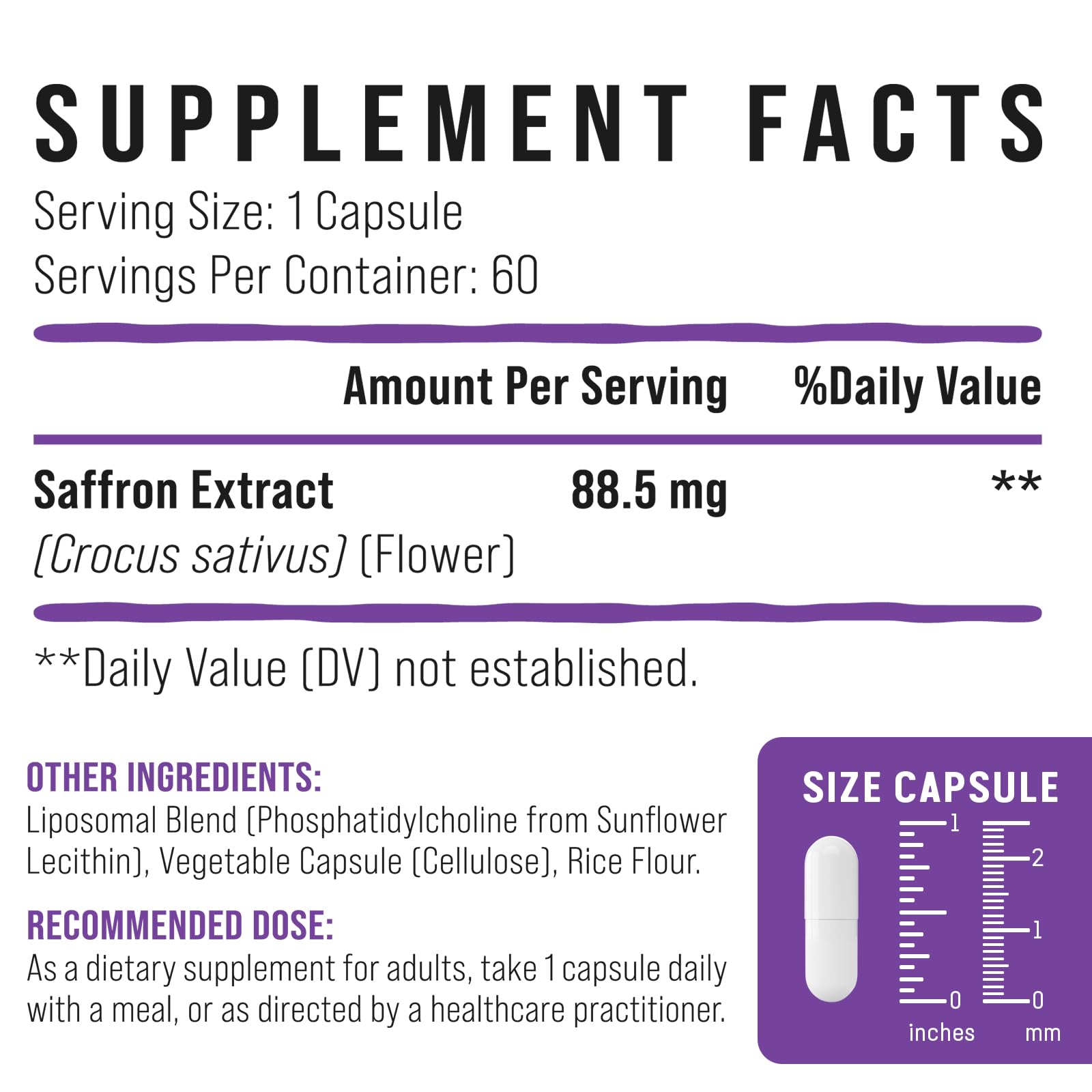 Vigorizar Saffron Extract Capsules on a wooden table