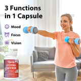 Vigorizar Saffron Extract Capsules side view with label