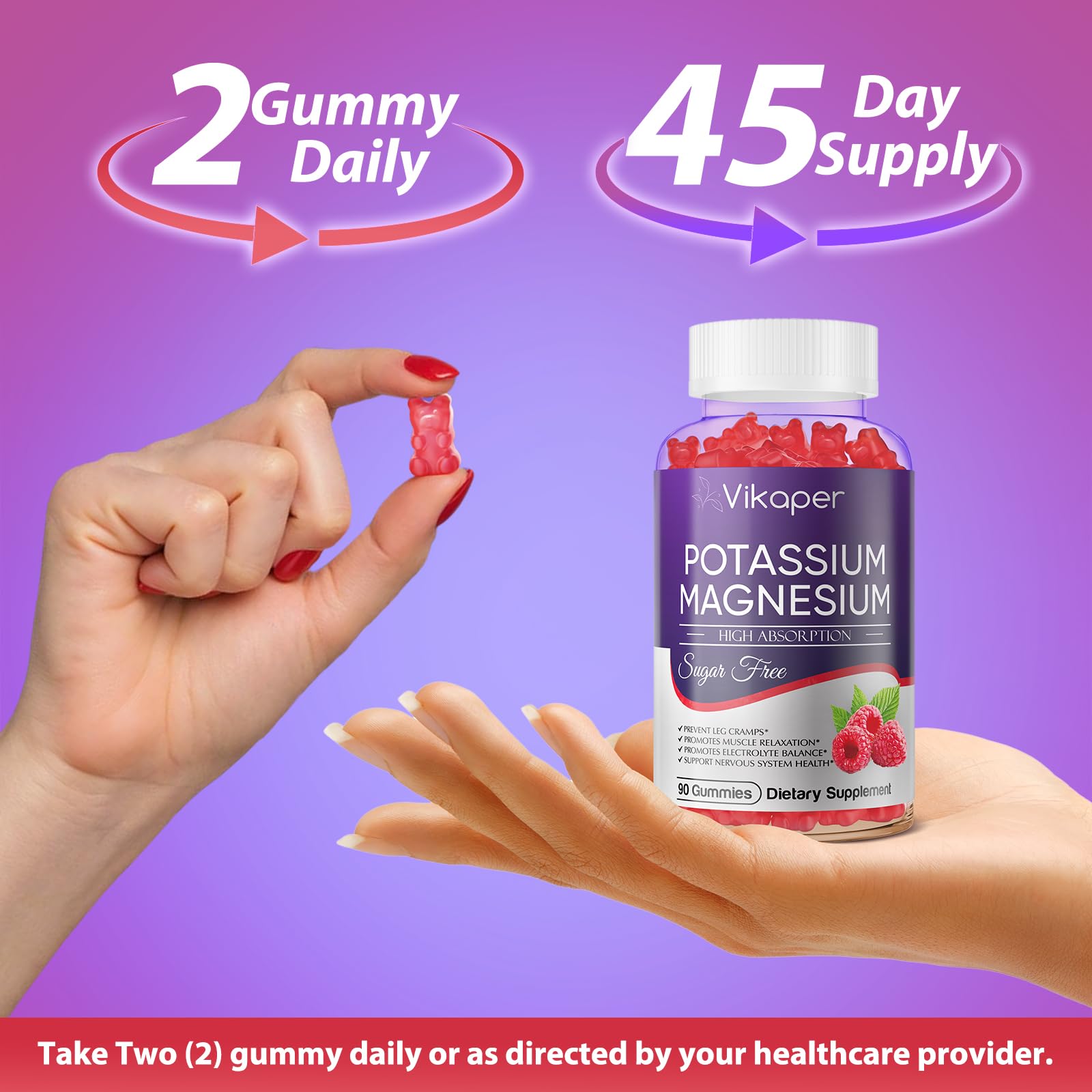 VIKAPER Potassium Magnesium Gummies ingredients list
