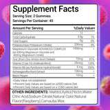 VIKAPER Potassium Magnesium Gummies packaging with natural ingredients
