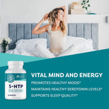 Vimergy 5-HTP Capsules showing three ingredient list