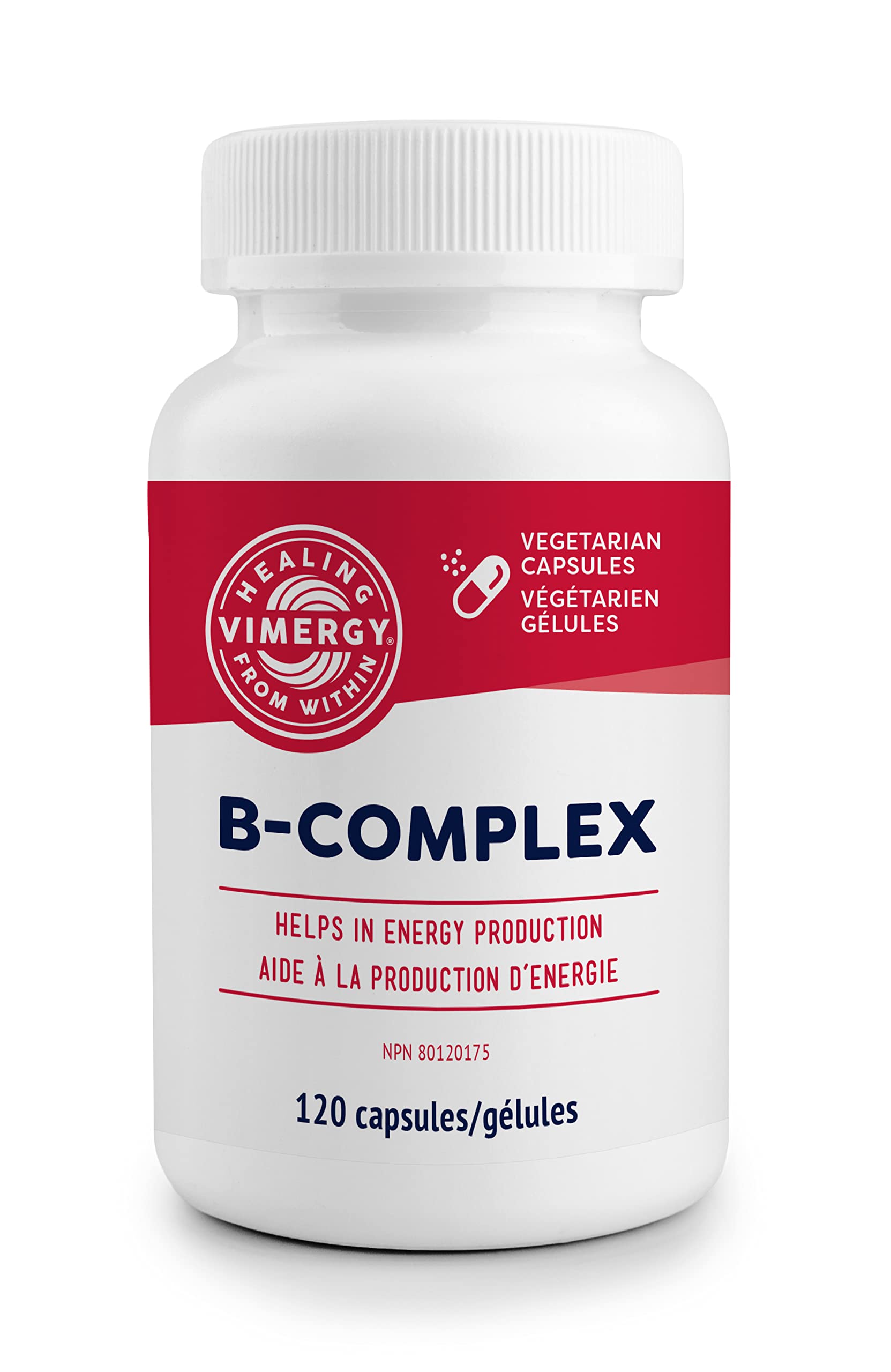 Vimergy Adapto-B Complex 8 Active B Vitamins ingredients list