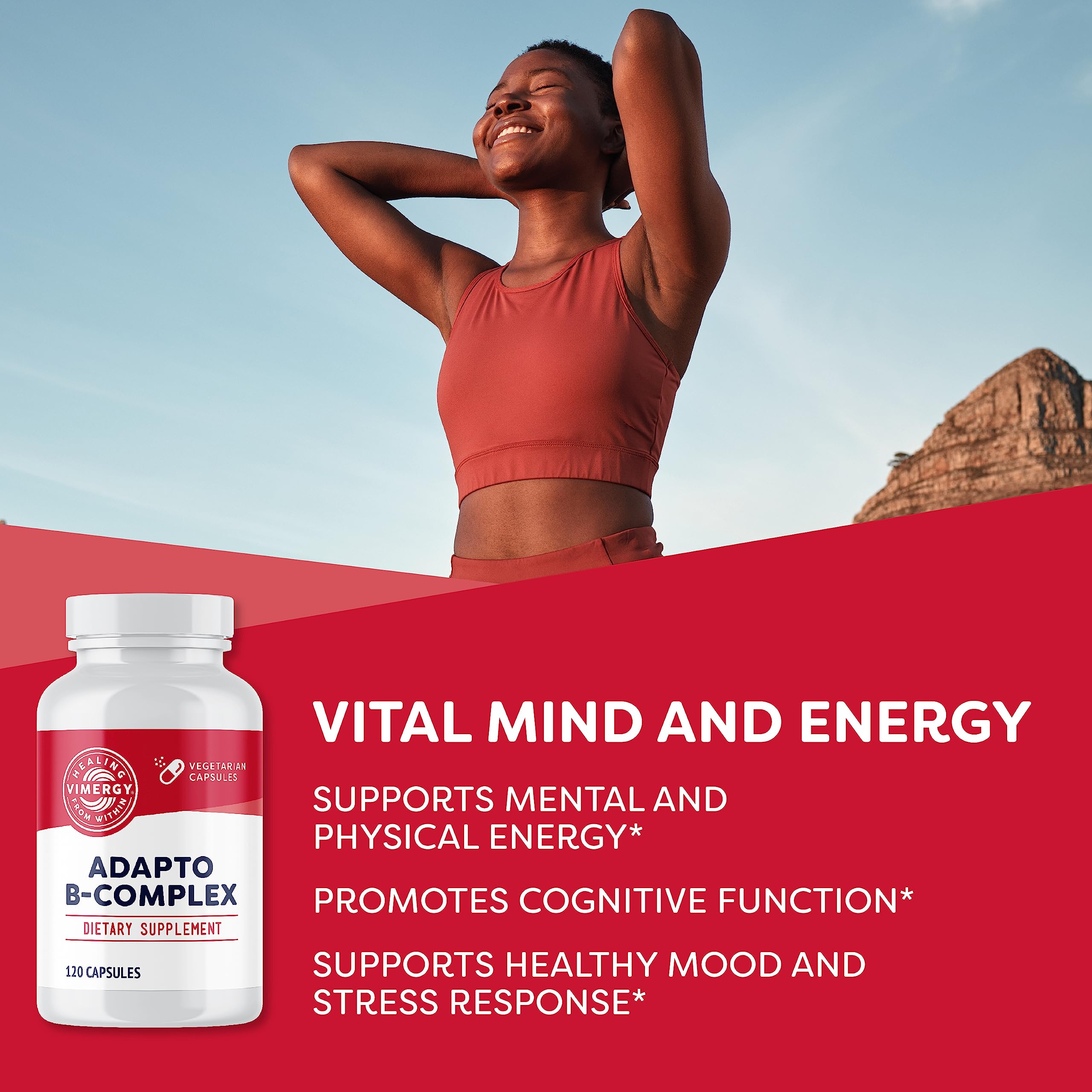 Vimergy Adapto-B Complex 8 Active B Vitamins side view