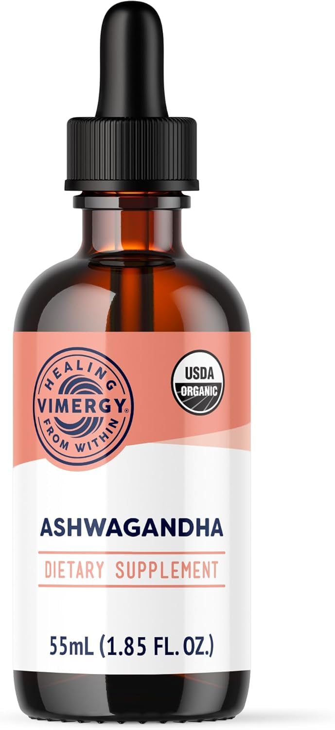 Vimergy Ashwagandha Liquid Extract bottle front view
