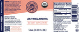 Vimergy Ashwagandha Liquid Extract packaging with ingredients list