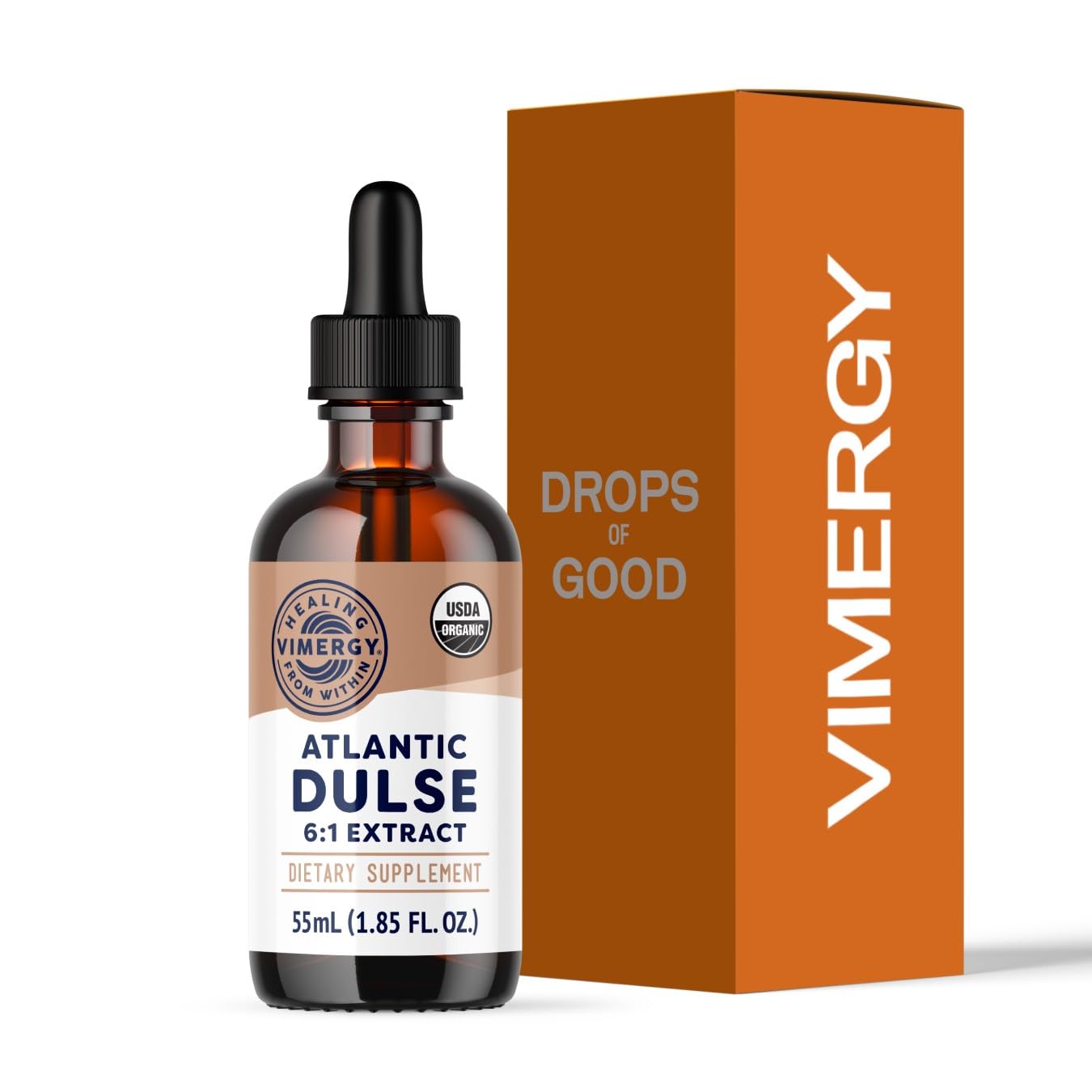 Vimergy Atlantic Dulse Liquid Superfood front view with label