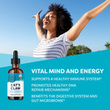 Vimergy Cat's Claw Liquid Supplement bottle with dropper