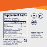 Vimergy Curcumin Liquid Capsules on a wooden table