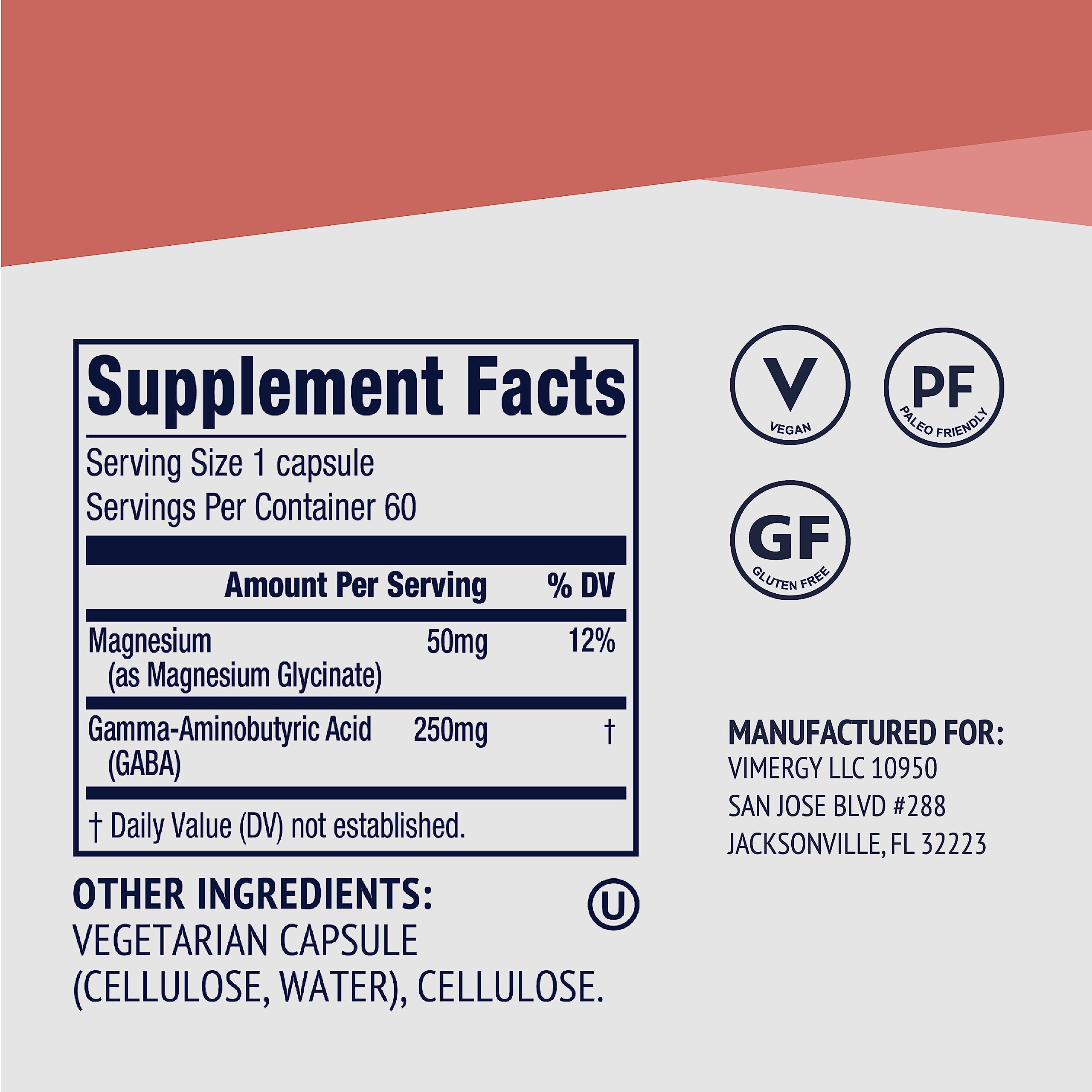 Vimergy GABA with Magnesium Capsules open with powder