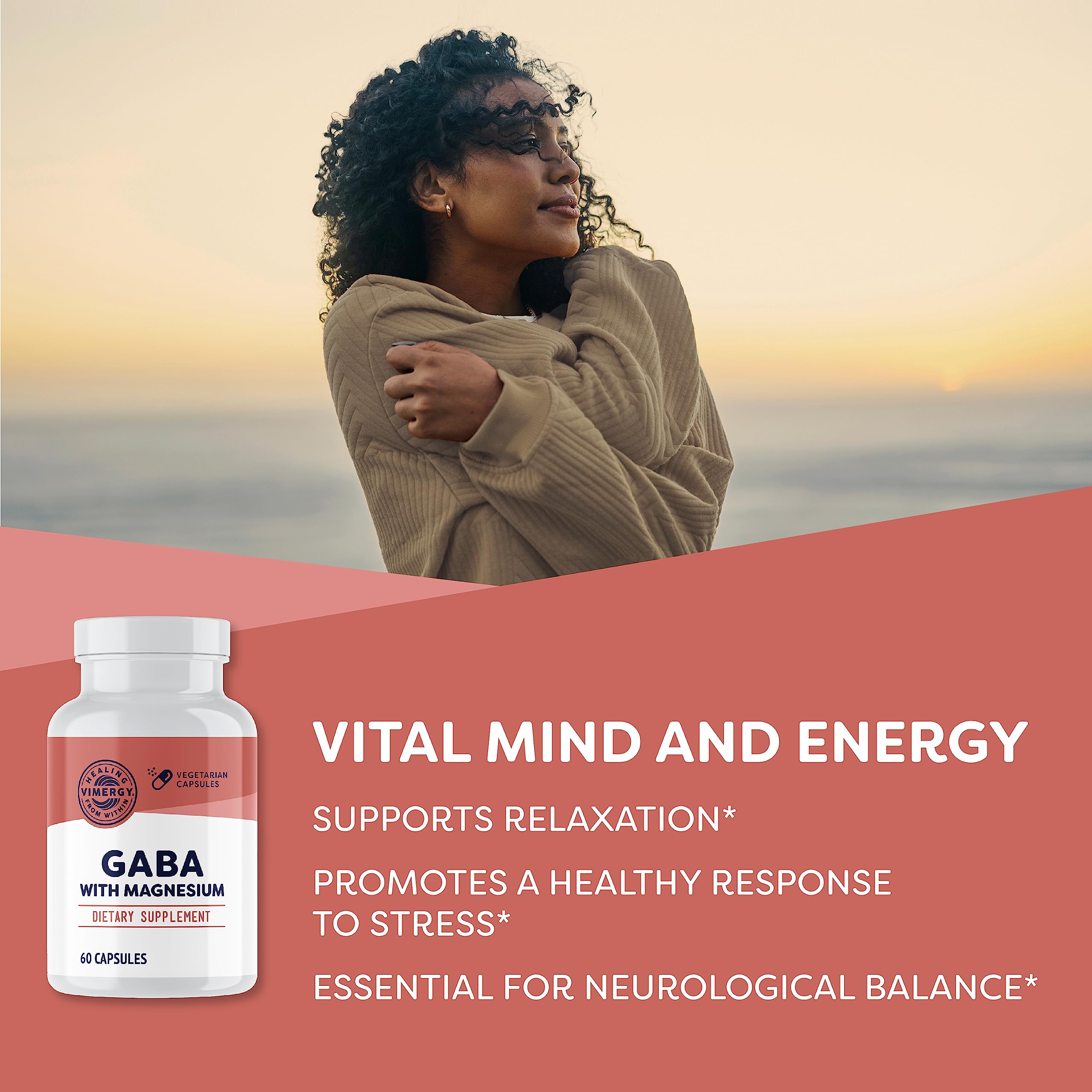 Vimergy GABA with Magnesium Capsules side view