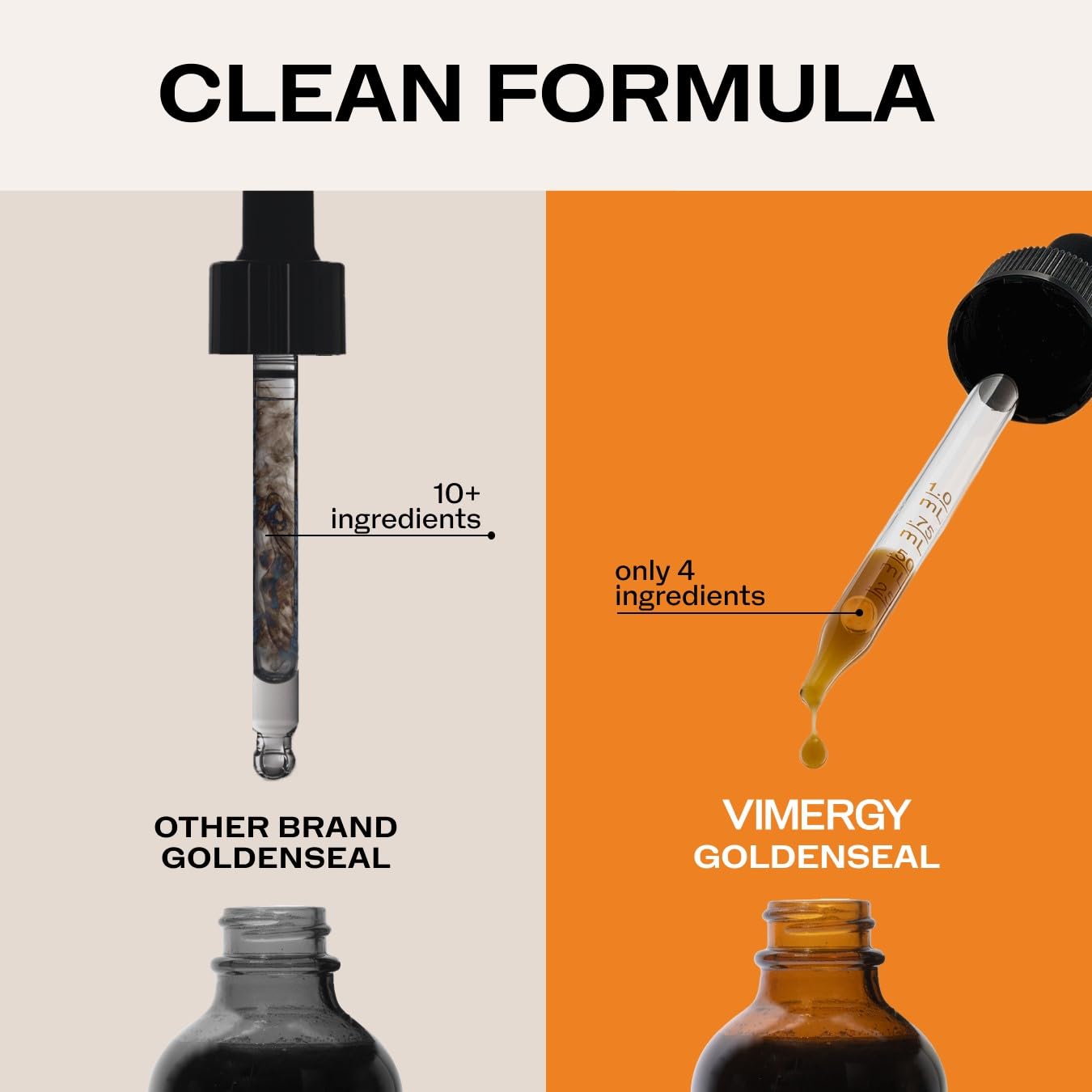 Vimergy Goldenseal Liquid Extract with fresh lemon