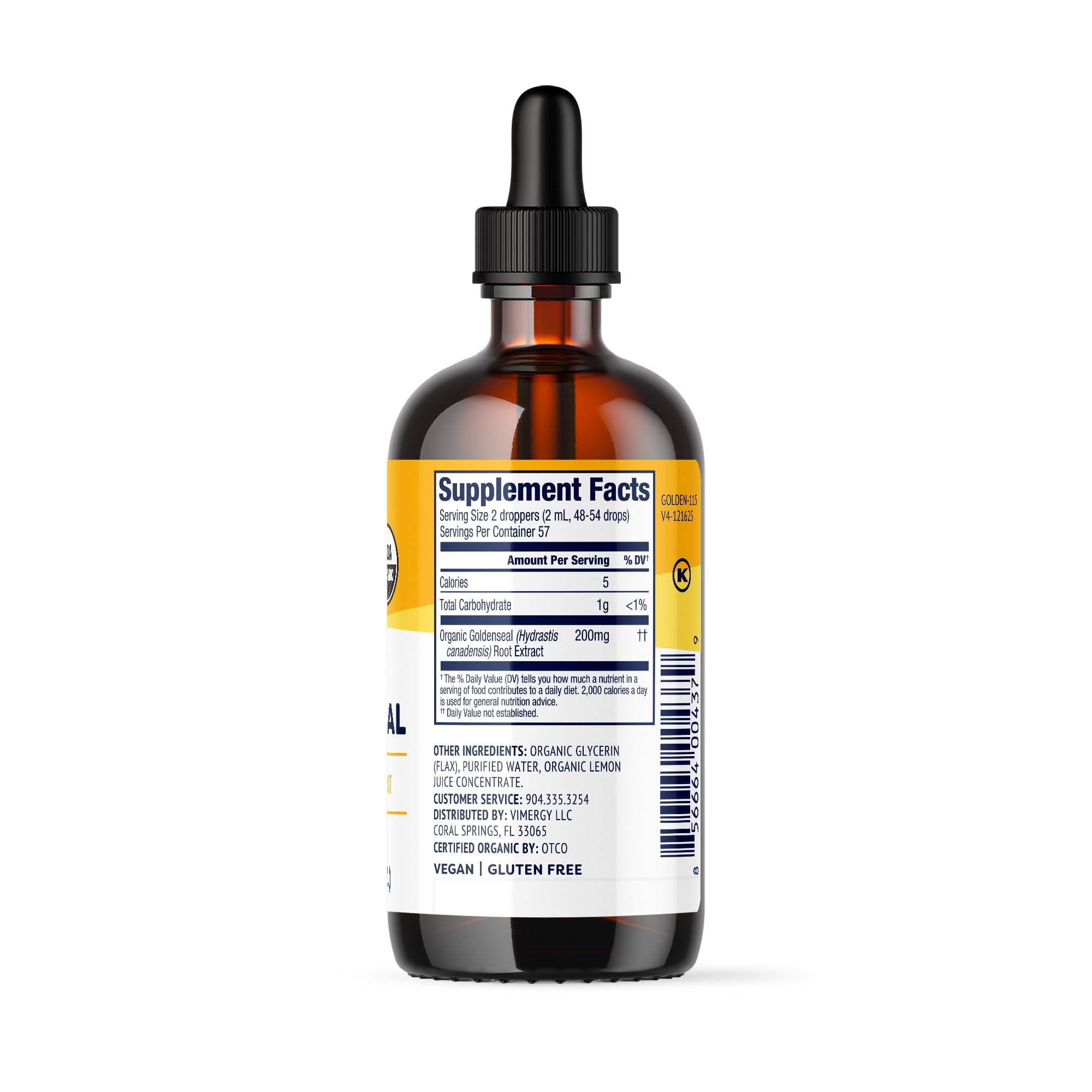 Vimergy Goldenseal Liquid Extract with other Vimergy products