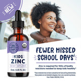 Vimergy Kids Organic Liquid Zinc Drops marked dropper