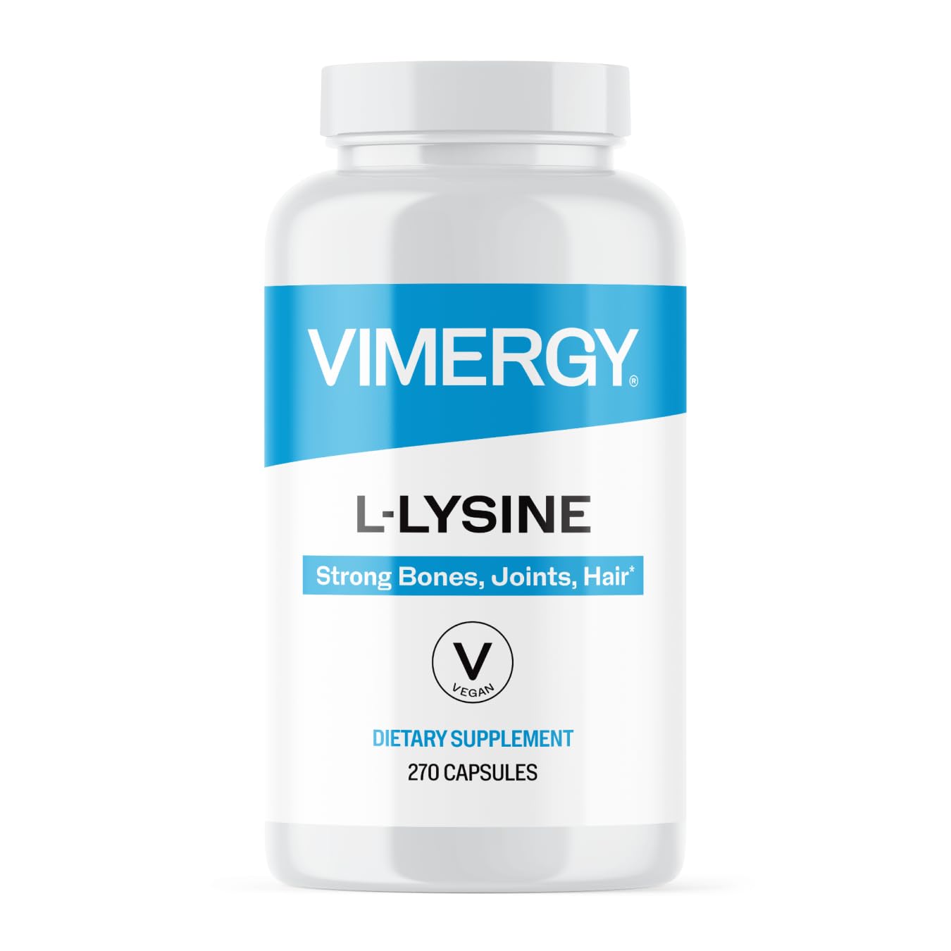 Vimergy L-Lysine Capsules 500mg front view