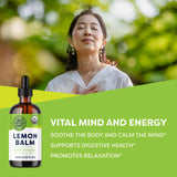 Vimergy Lemon Balm Liquid Supplement 2g back view