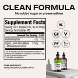 Vimergy Lemon Balm Liquid Supplement 2g with packaging