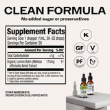 Vimergy Lemon Balm Liquid Supplement 82g in lifestyle setting