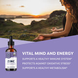 Vimergy Liquid Zinc Drops 150g bottle with label