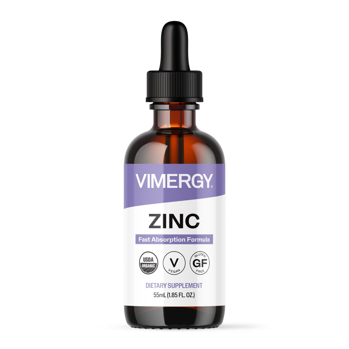 Vimergy Liquid Zinc Drops 150g front view
