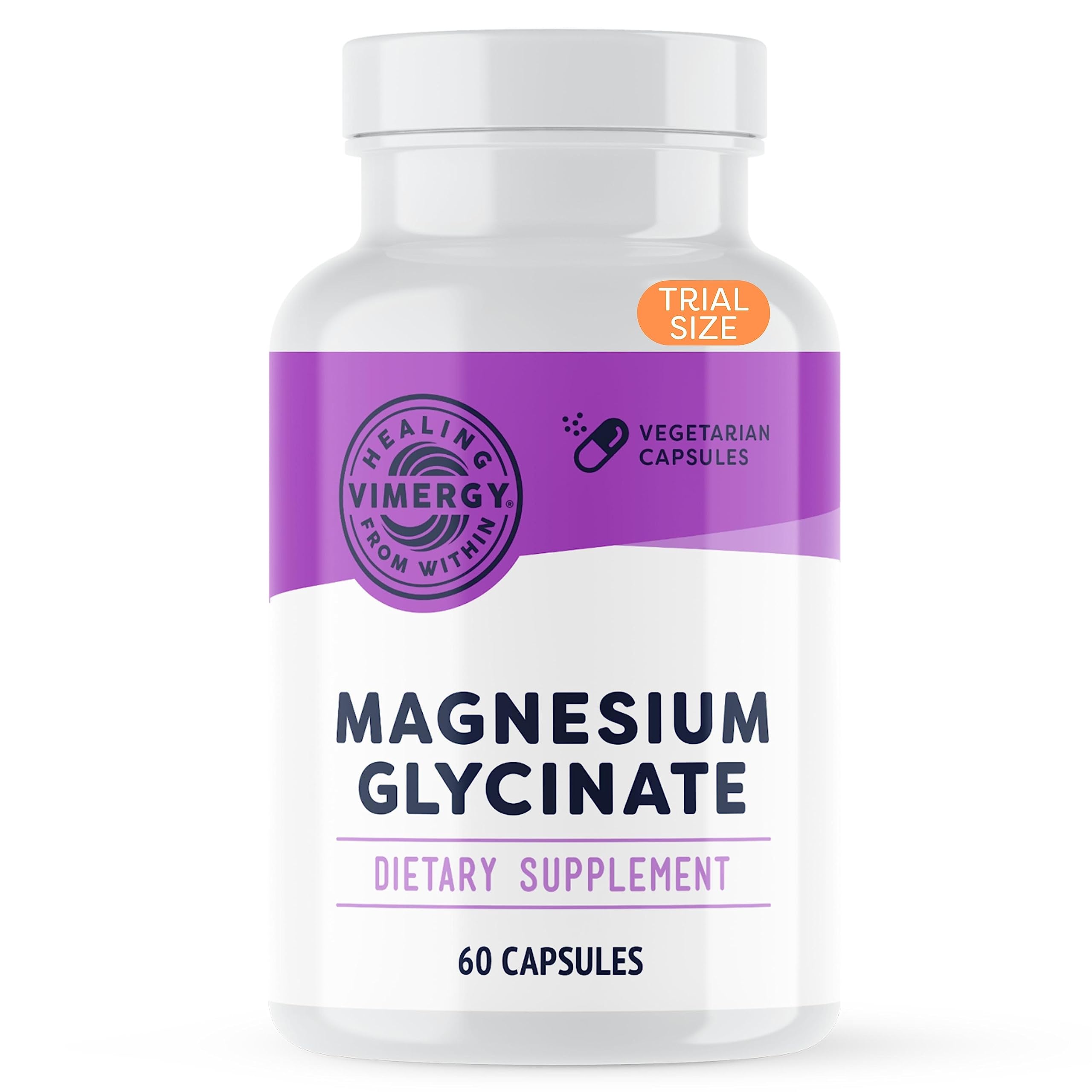 Vimergy Magnesium Glycinate 180 capsules front view