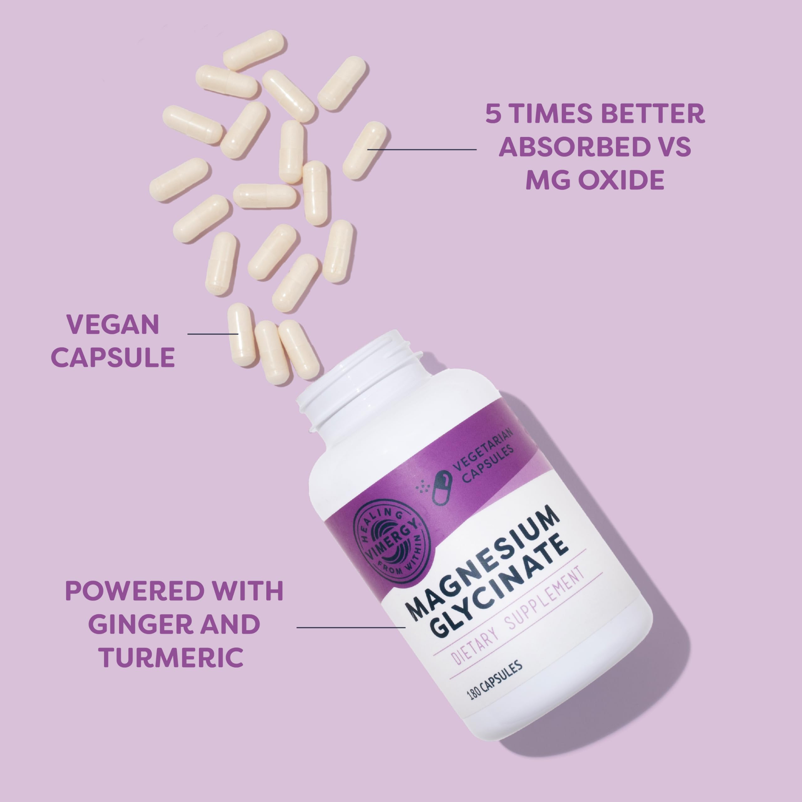 Vimergy Magnesium Glycinate ingredients close-up
