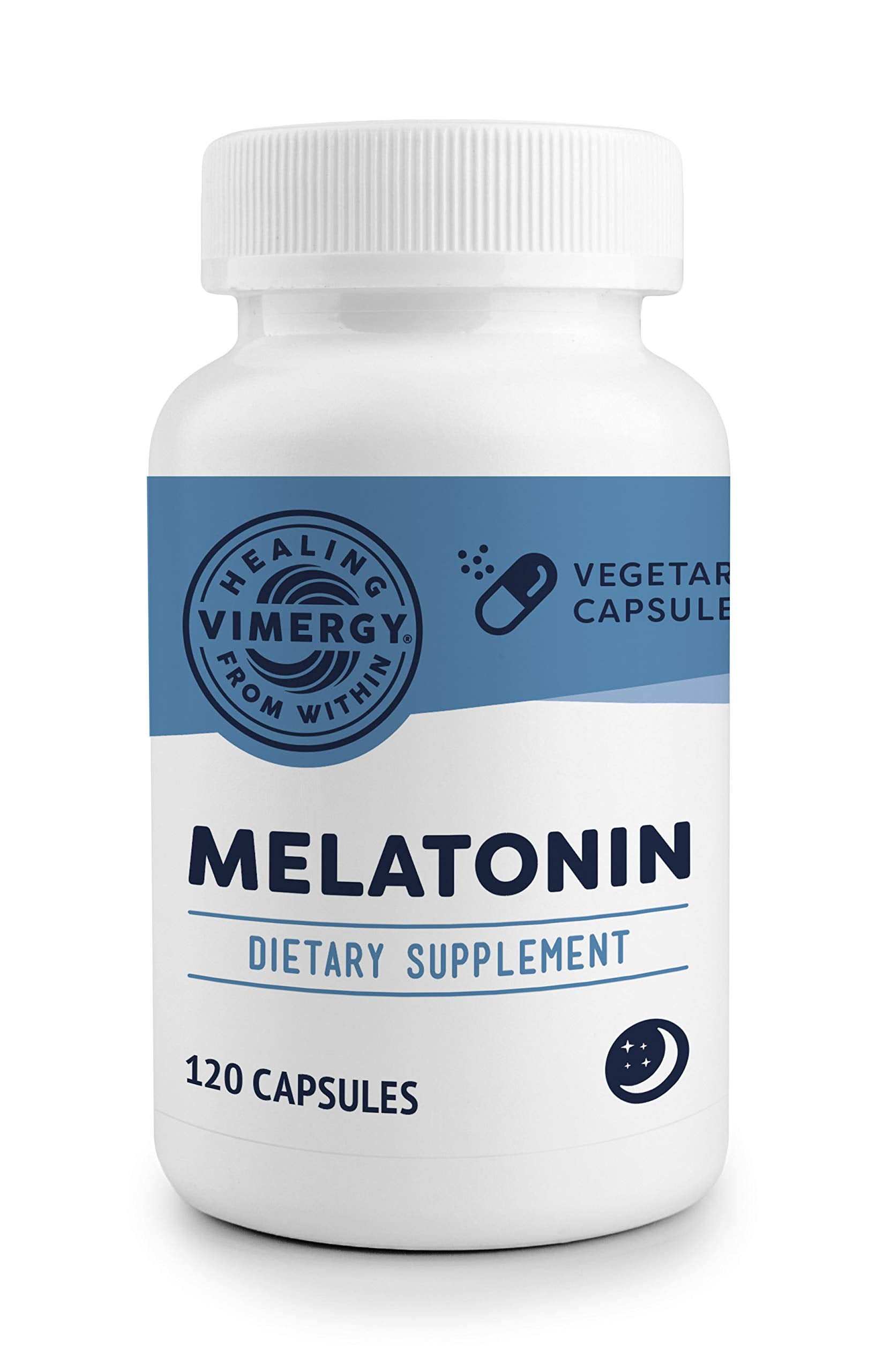 Vimergy Melatonin Capsules 5mg bottle front view