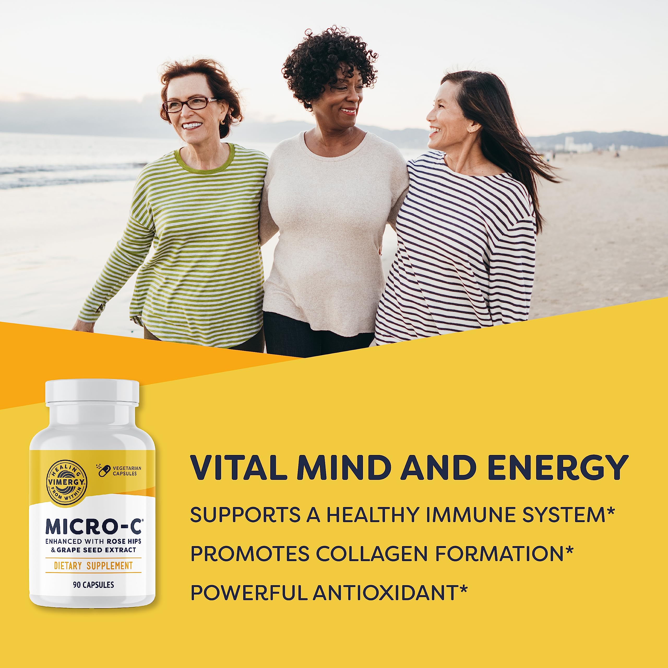 Vimergy Micro-C Capsules 120 count bottle side view
