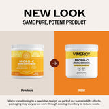 Vimergy Micro-C daily wellness Power Vitamin C Powder 125g side view