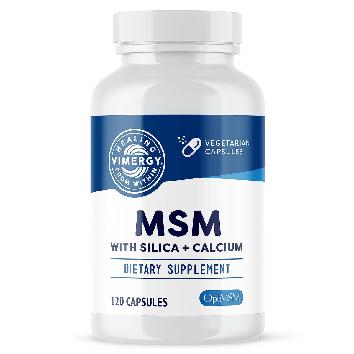 Vimergy MSM Capsules 780mg OptiMSM front view