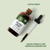 Vimergy Olive Leaf Liquid Extract bottle with dropper