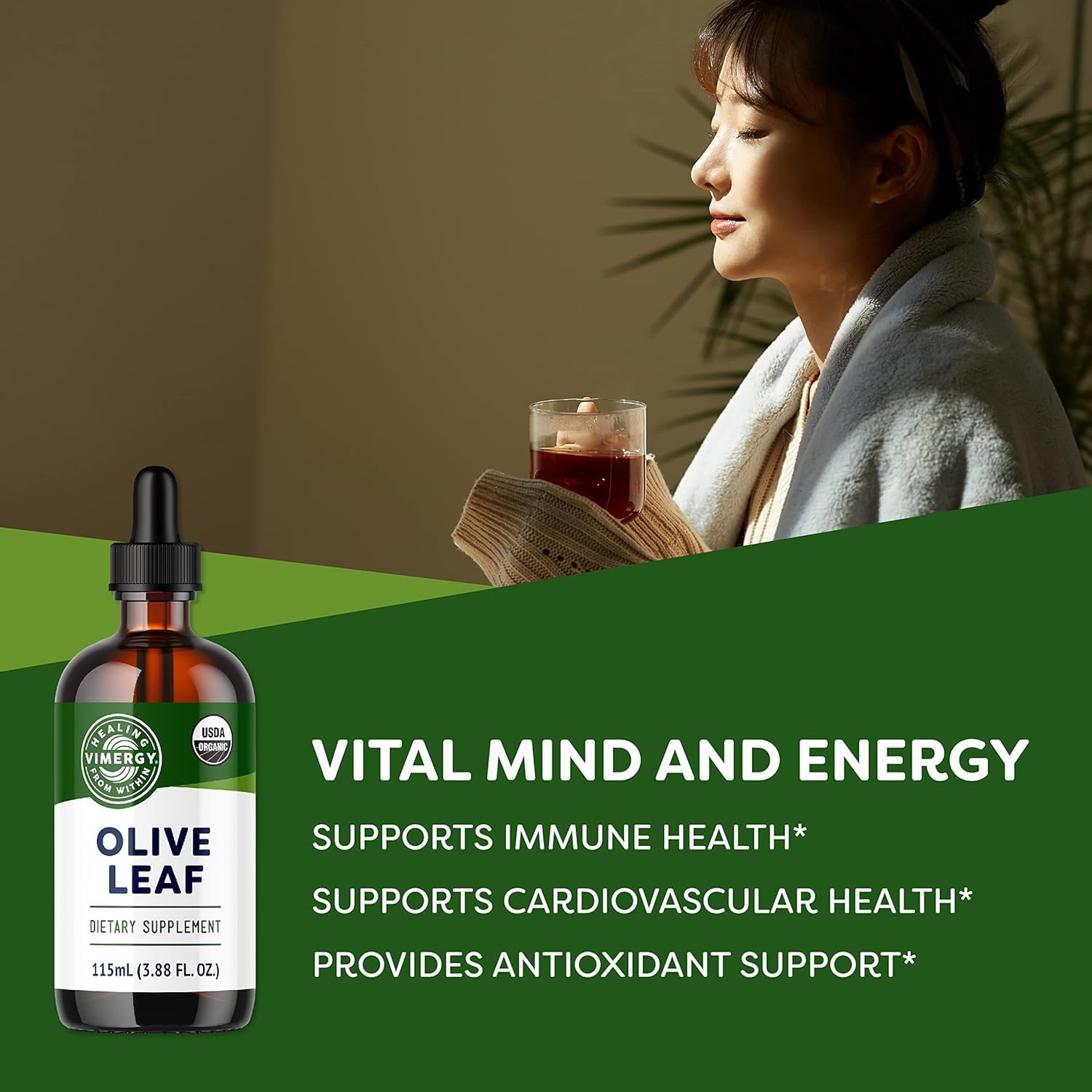 Vimergy Olive Leaf Liquid Extract ingredients list