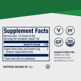 Vimergy Organic Barley Grass Juice Powder 125g mixed in a smoothie