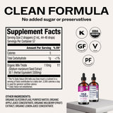 Vimergy Organic Liquid Milk Thistle 110mg serving suggestion