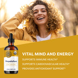 Vimergy PropolisPure 1220mg liquid supplement side view