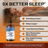 Vimergy Restful You Liquid Melatonin 115 mL bottle side view