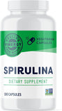 Vimergy Spirulina Capsules front view with packaging