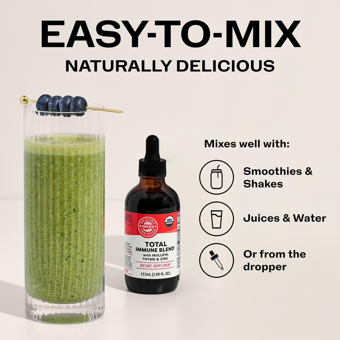 Vimergy Total daily wellness Blend Zinc Supplement ingredients list