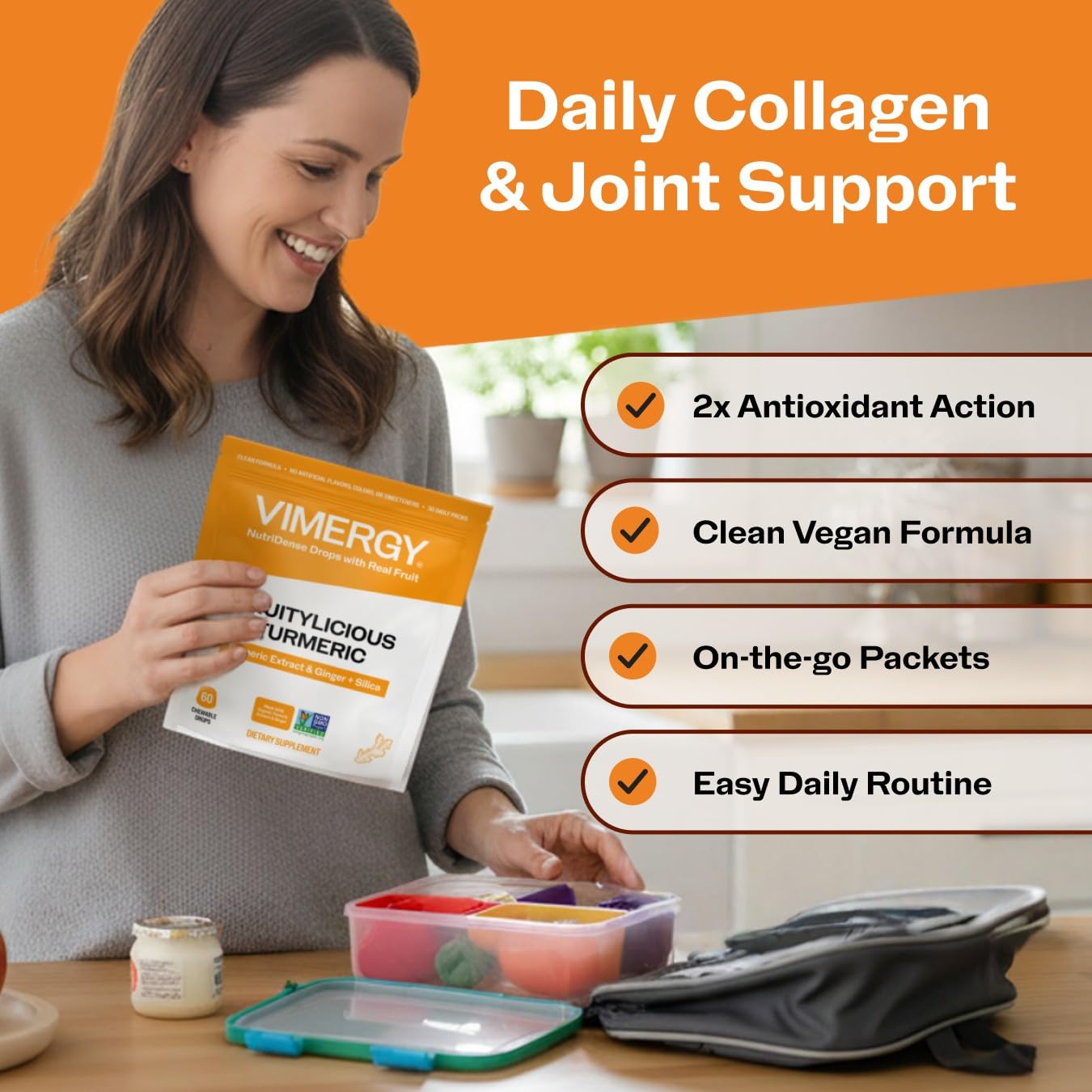 Vimergy Turmeric Supplement packaging details