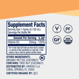 Vimergy Vitamin D3 Liquid Supplement 1000IU on a kitchen counter