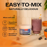 Vimergy Wild Blueberry Powder mixed in a smoothie
