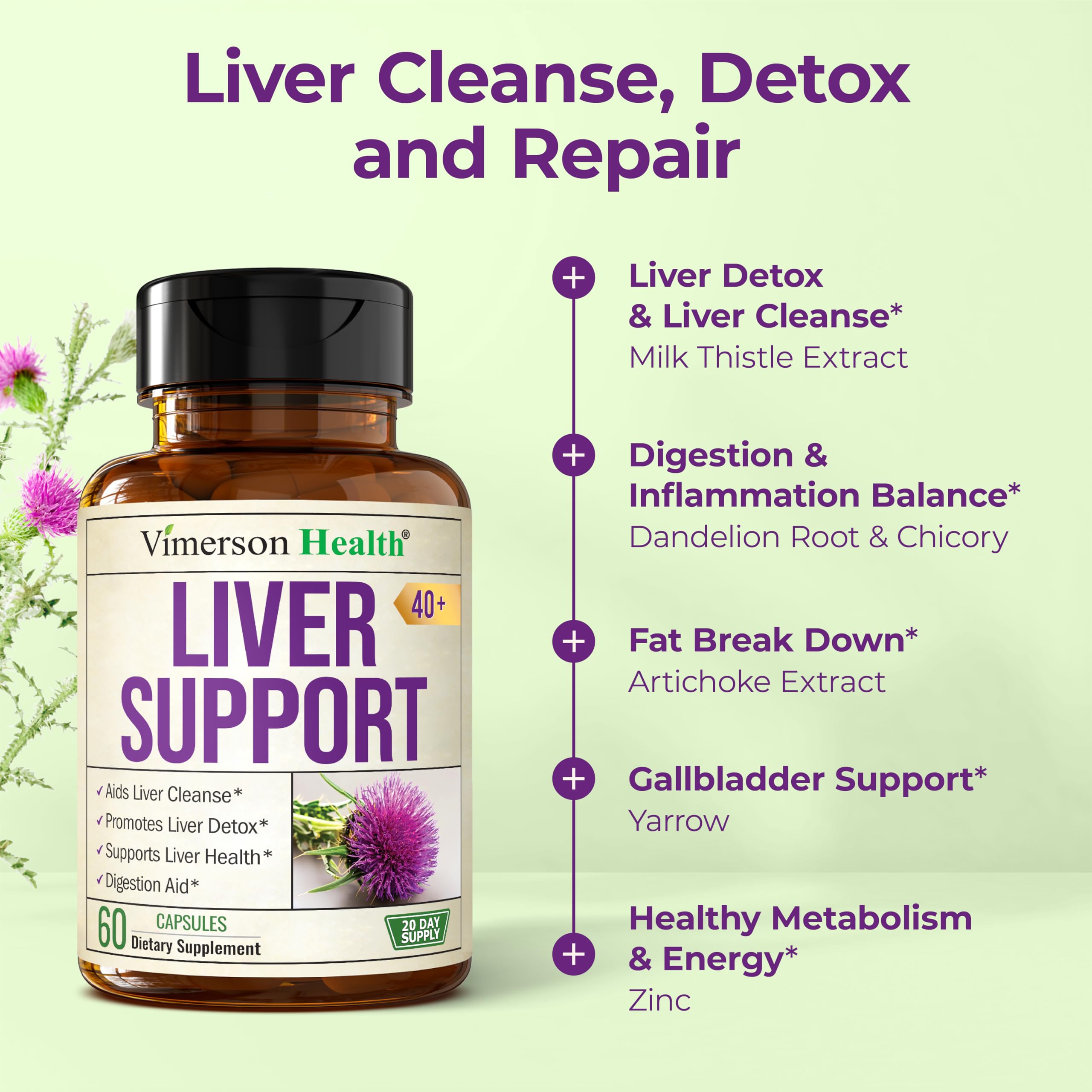 Vimerson Health Artichoke Liver Support Supplement packaging