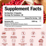 Vimerson Health Berberine Powder Capsules 1800mg bottle with label