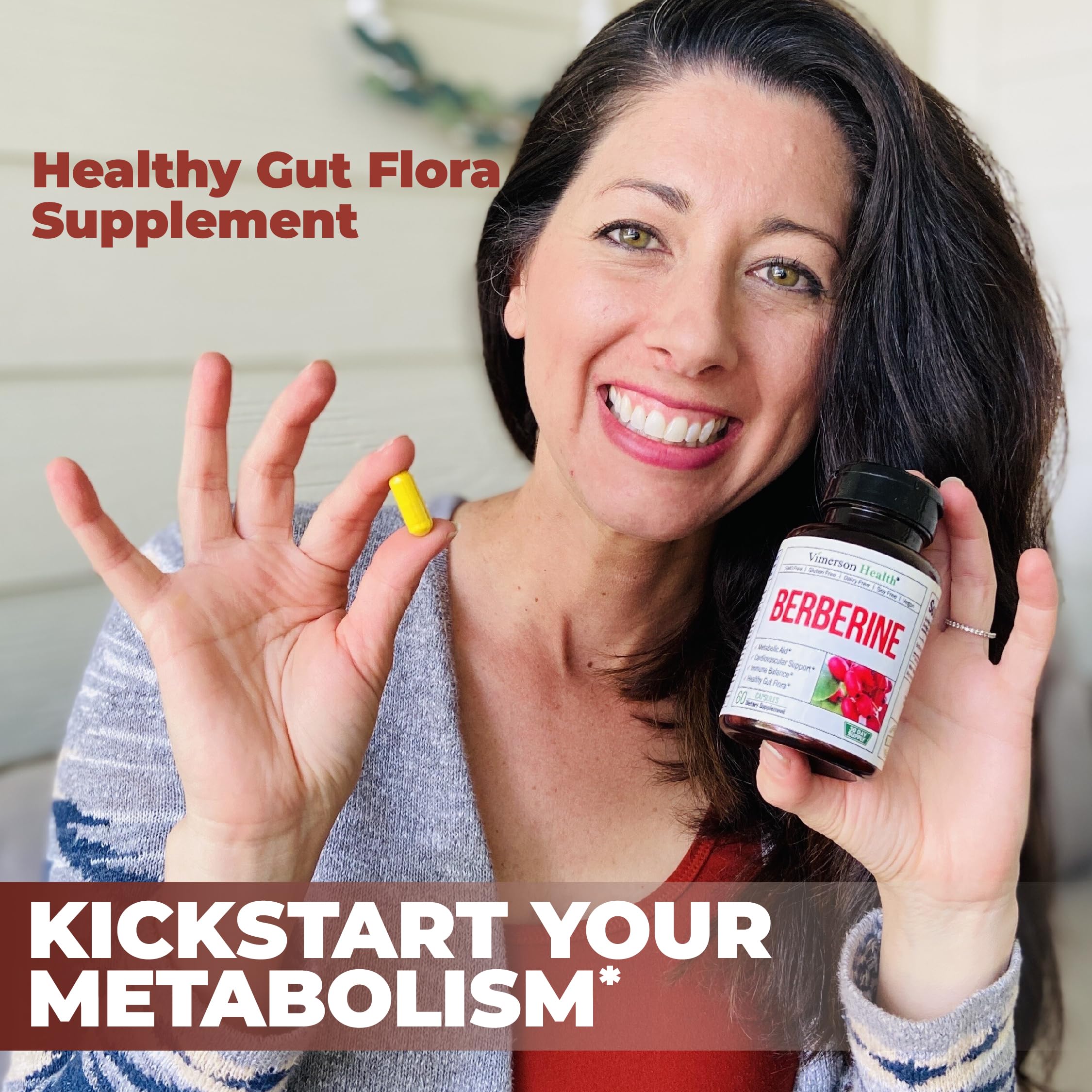 Vimerson Health Berberine Powder Capsules 1800mg packaging details